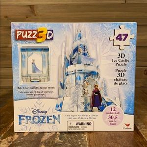 NEW! DISNEY FROZEN ELSA'S ICE CASTLE 3D PUZZLE